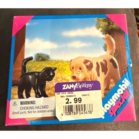 New Vintage Sealed 1999 Playmobil Special Dog, Cat & Mouse 4563 - Picture 1 of 7